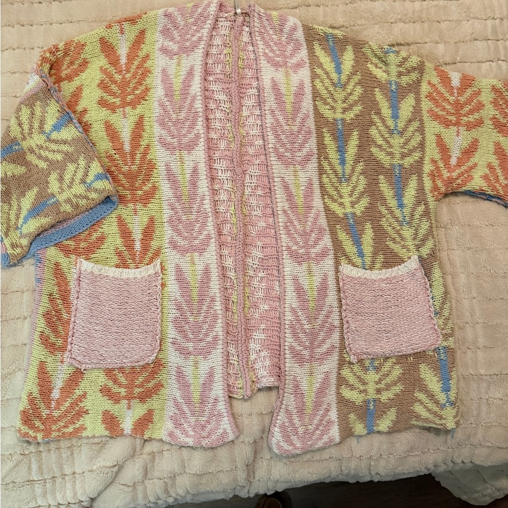Free People Multicolor Cardigan size Small